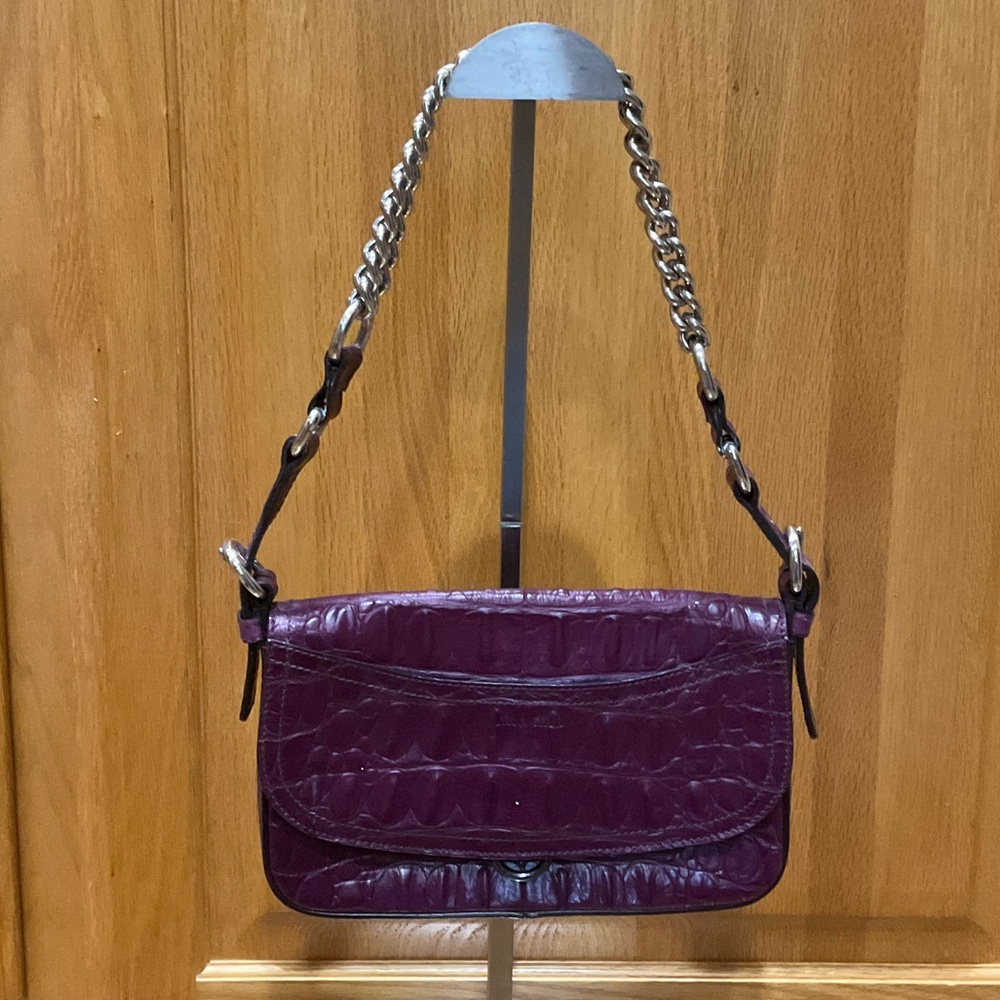 Miu Miu Alligator embossed handbag